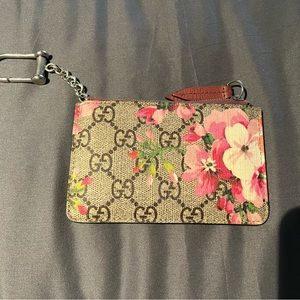 Gucci Blooms Leather Coin Case Purse